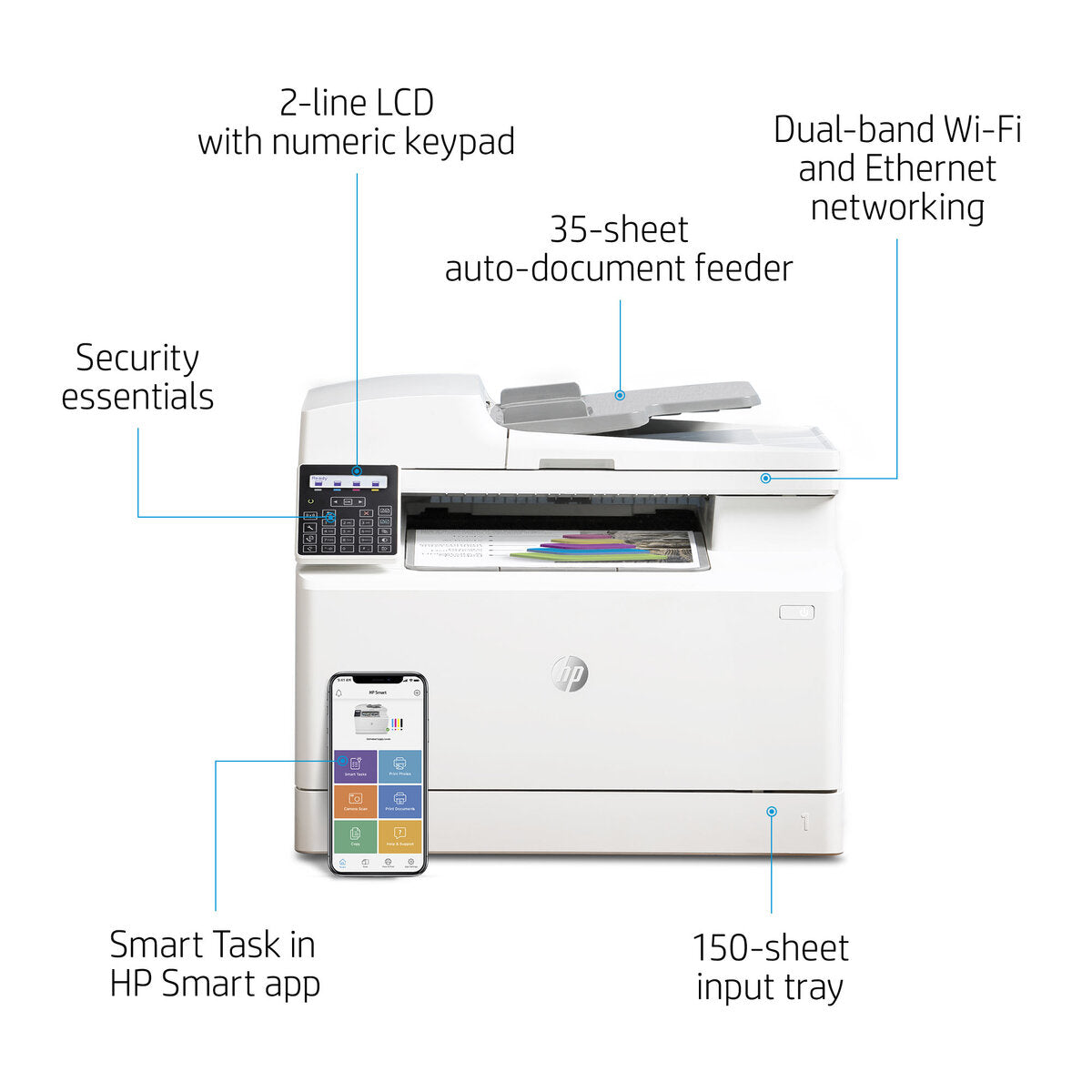 PRINTER HP M183FW MFP COLOR LASER JET PRO