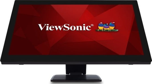 شاشة ViewSonic مقاس 24 بوصة بدقة 1080 بكسل IPS متعددة اللمس 10 نقاط مع تصميم مريح بمفصلة مزدوجة ومنفذ USB C وHDMI ومنفذ DisplayPort، لون أسود | TD2455
