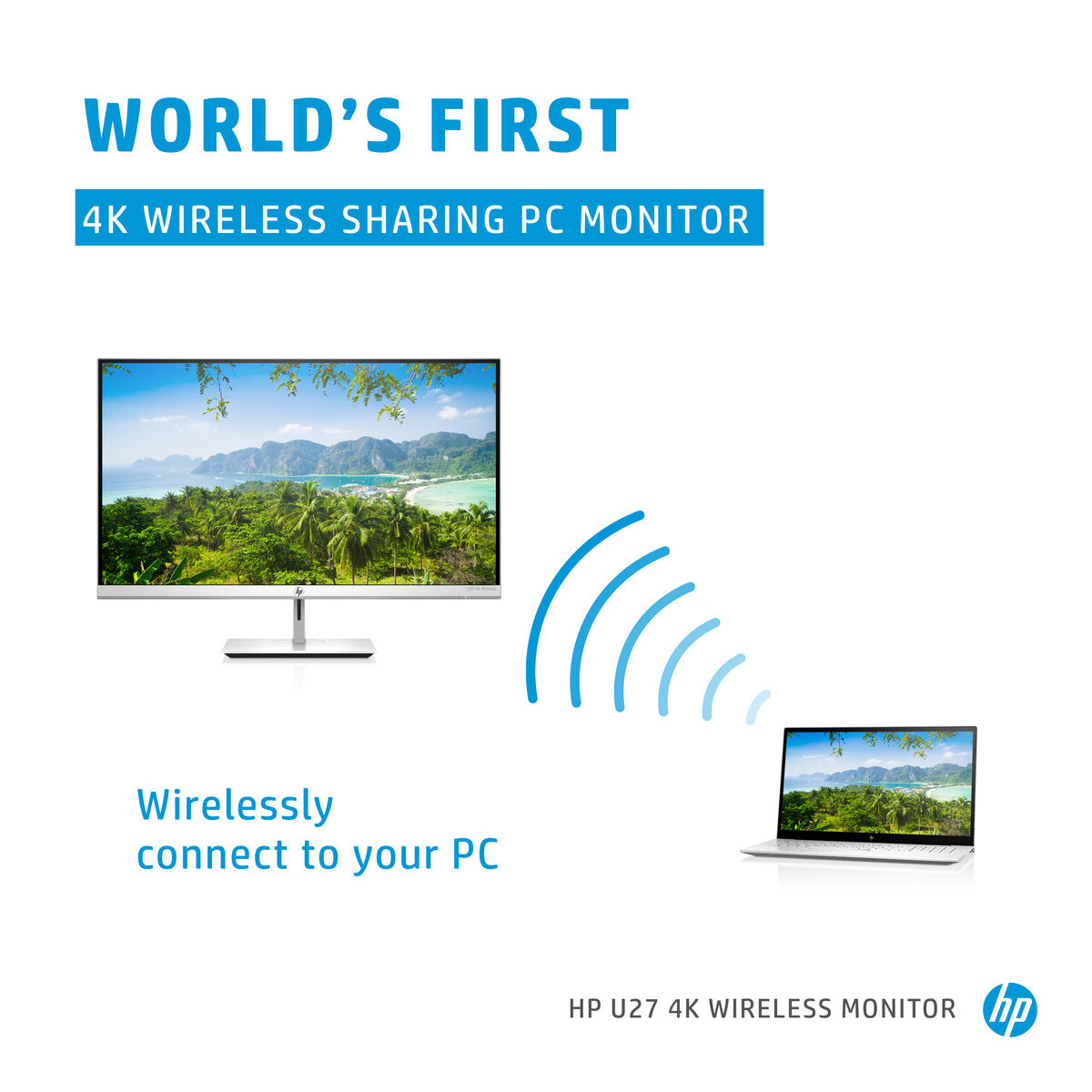 HP U27 4K Wireless Monitor UHD,IPS WIRELESS (DP, HDMI) 1 Year Warranty