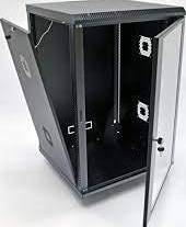 Floor Stand Server 22U Cabinet, Size D1164 x 600H x 6000W mm, 1 Shelf + 2 Fan Loading Capacity 1000KG, Black