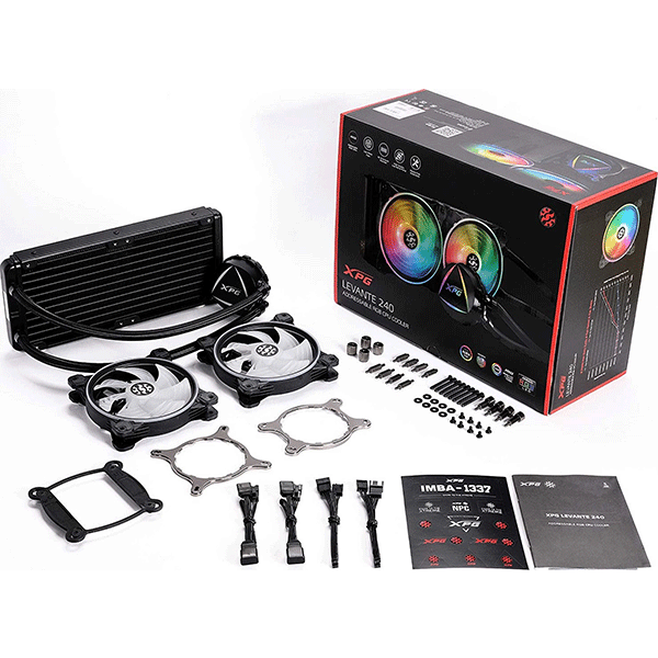 XPG Levante 240mm RGB BLACK Liquid Cooling