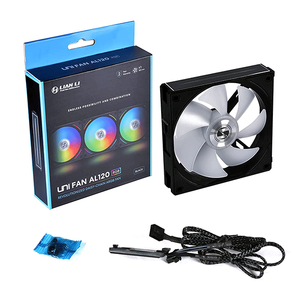 CASE FAN LIAN LI AL120 ARGB BLACK SINGLE PACK