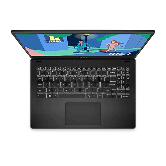 MSI Modern 15 AMD Ryzen™ 7 7730U Processor, 16GB RAM, 512GB SSD, 15.6"FHD Display, Windows 11 Home, Black Color, English Arabic Keyboard, 1 Year Warranty