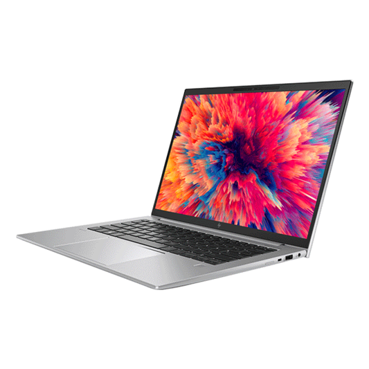 محطة عمل محمولة HP Zbook Firefly 14 G9 بمعالج Intel Core i7 1255U، وذاكرة وصول عشوائي (RAM) سعة 16 جيجابايت، وقرص SSD سعة 512 جيجابايت، وشاشة WUXGA مقاس 14 بوصة، ونظام التشغيل Windows 11 Pro، ومستشعر بصمة الإصبع، وضمان لمدة 3 سنوات