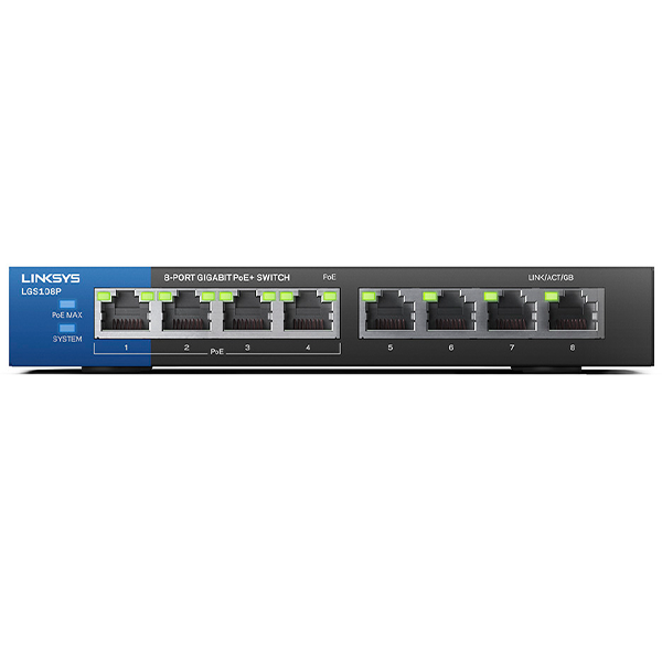SWITCH LINKSYS 8PORT GIGABIT4-POE