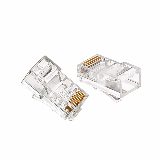 قابس RJ 45 معياري أصلي - غير محمي، CAT6 - UTP - شفاف
