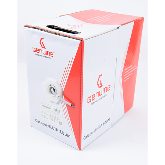 GENUINE CAT6 CABLE UTP 23 AWG, 100 METER