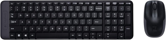 Logitech MK220 Wireless Keyboard and Mouse Combo - Black