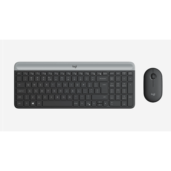 KEYBOARD WITH MOUSE WIRELESS LOGITECH MK470-ARB-BLACK