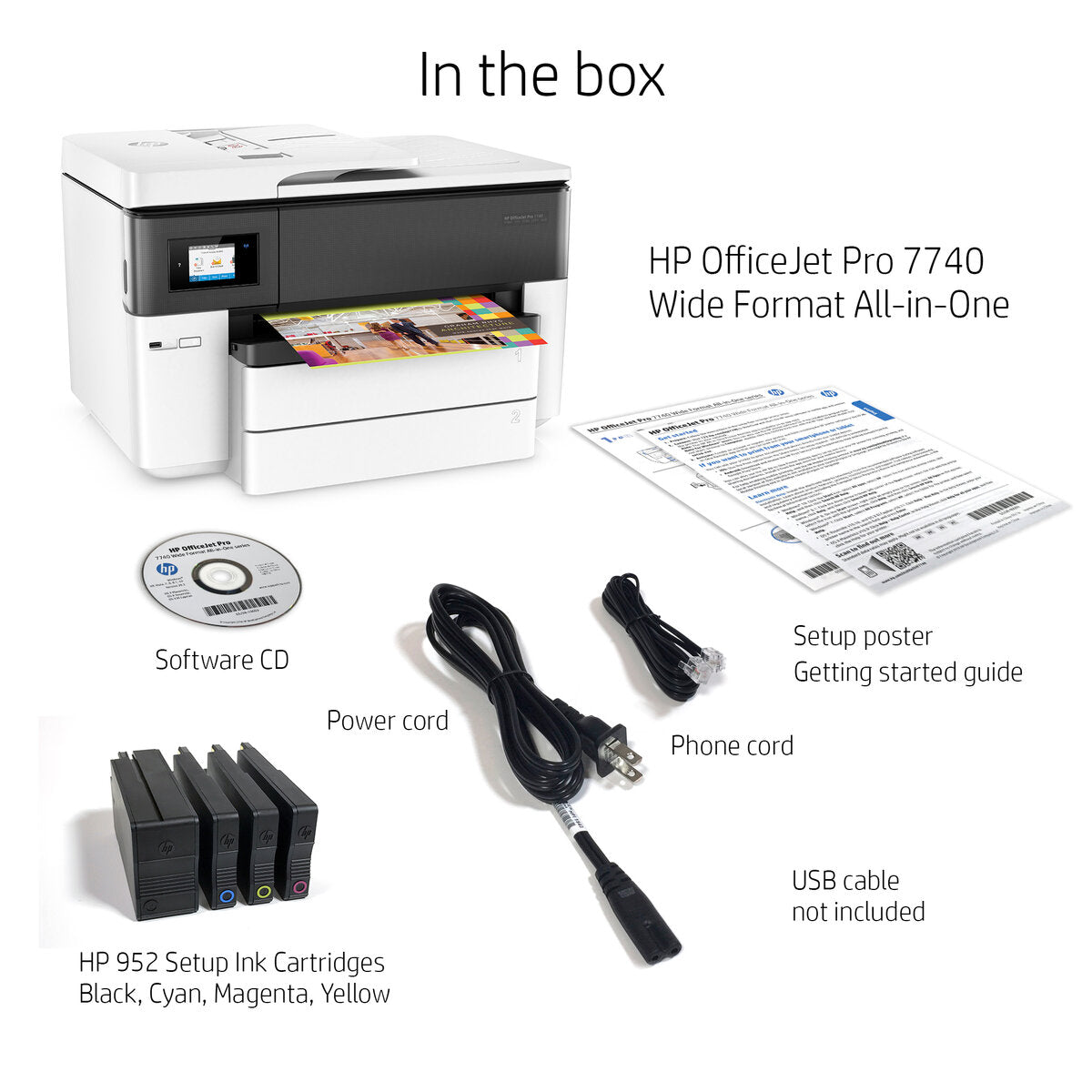 PRINTER HP 7740 OFFICEJET PRO AIO A3 WIRELESS