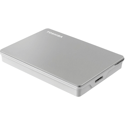 TOSHIBA CANVIO FLEX MAC/WINDOWS 1TB PORTABLE EXTERNAL HDD SILVER