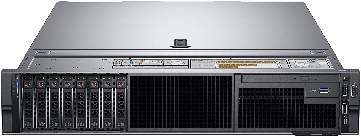 Dell PowerEdge R750. 3.5" Chassis with up to 8 Hard Drives, Intel Xeon Silver 4309Y 2.4G, 16GB RDIMM, 2.4 TB HDD 6Gb/s,800W, iDRAC9 Express Bundled with Veritas Backup Exec-Sever Backup Software