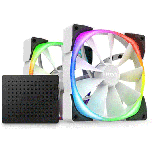 CASE FAN NZXT 140MM AER RGB2 TWIN STARTER WHITE