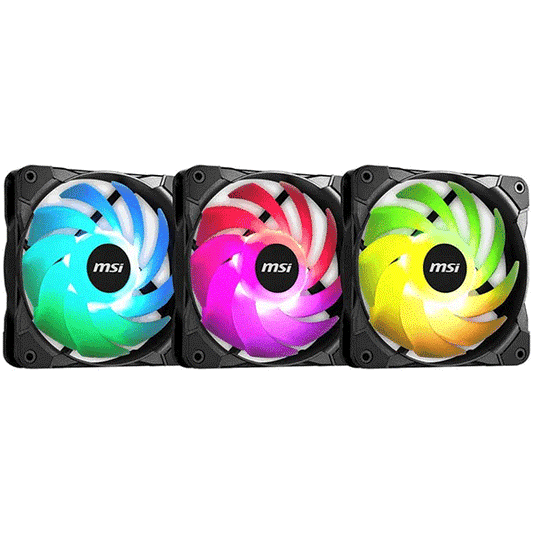 CASE FAN MSI 120MM WITH ARGB CONTROLLER PACK-3FAN