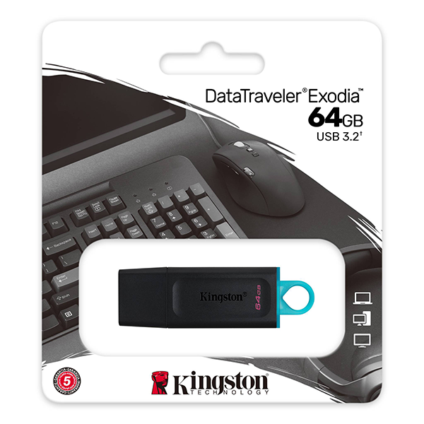 FLASH DISK 32GB KINGSTON DATA TRAVELER EXODIA G1 USB3.2