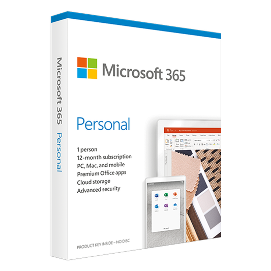 Microsoft 365 Personal, Windows/Mac, 1User, 1 Year