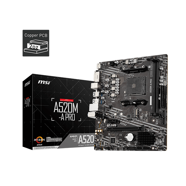 MSI A520M-A PRO Motherboard