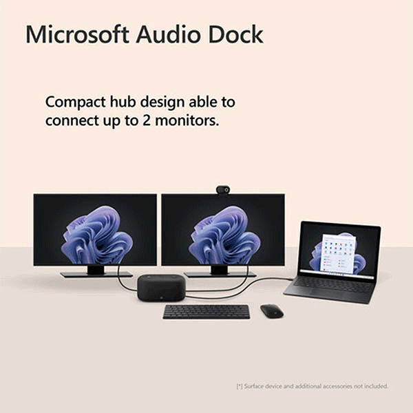 DOCKING STATION MICROSOFT AUDIO DOCK, BLACK COLOR