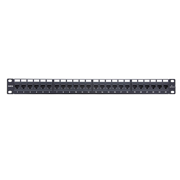 GENUINE PATCH PANEL 24 PORT WALL MOUNT/RACKMOUNT LOADED