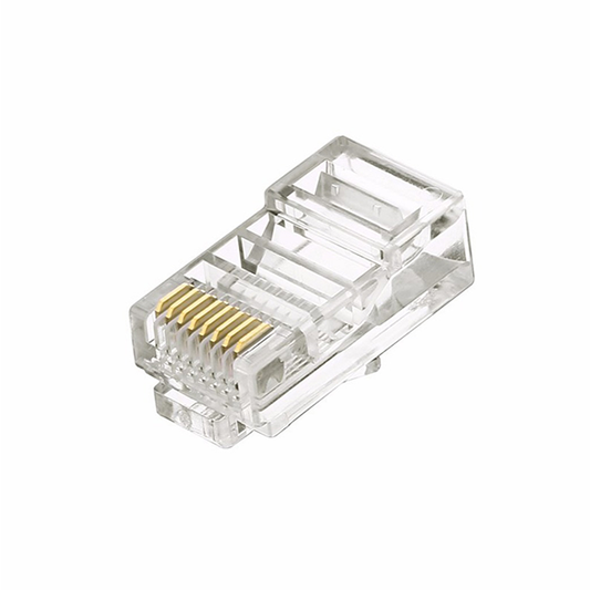 GENUINE RJ 45 MODULAR PLUG -UNSHIELDED, CAT6 - UTP -TRANSPARENT